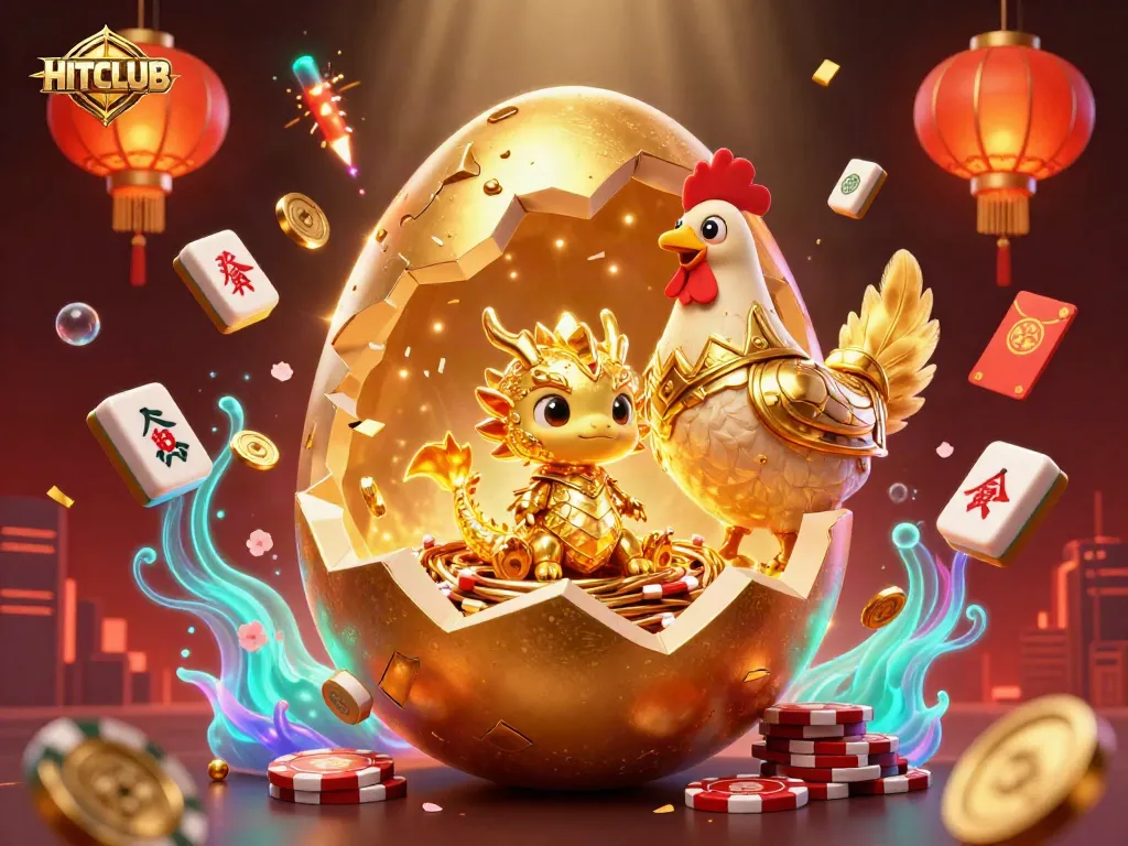 Engage with HITCLUB's thrilling adventures featuring legendary creatures and vibrant casino elements.