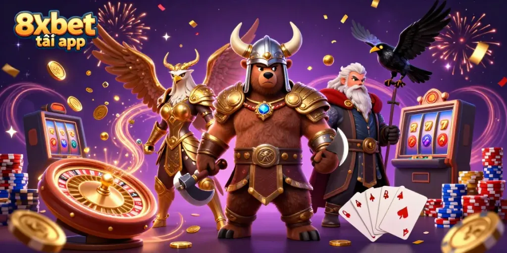 Experience the thrill of winning with the 8xbet tải app in a vibrant casino scene.