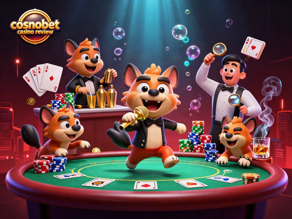 Experience the vibrant action of Cosmobet Casino through this engaging review scene.