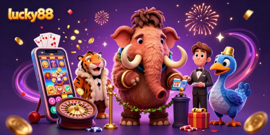 Experience the thrill at lucky88 with dazzling characters and vibrant game elements.