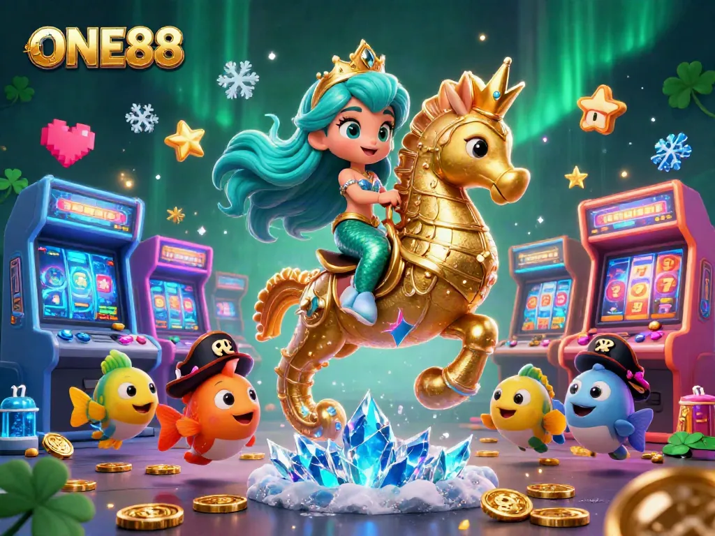 Experience thrilling gameplay at ONE88 with vibrant characters and colorful casino elements.