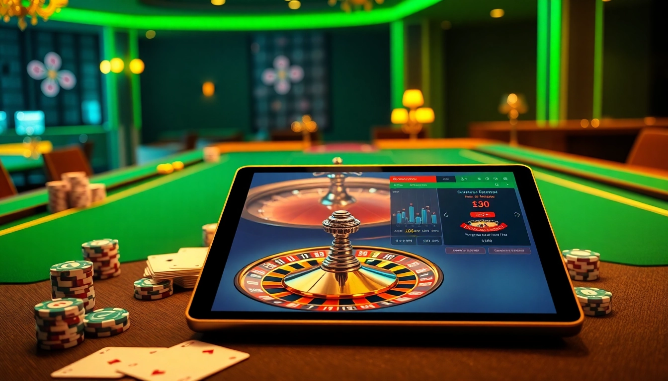 Experience the thrilling action at Five88 through an upscale casino scene filled with exciting games and luxurious decor.