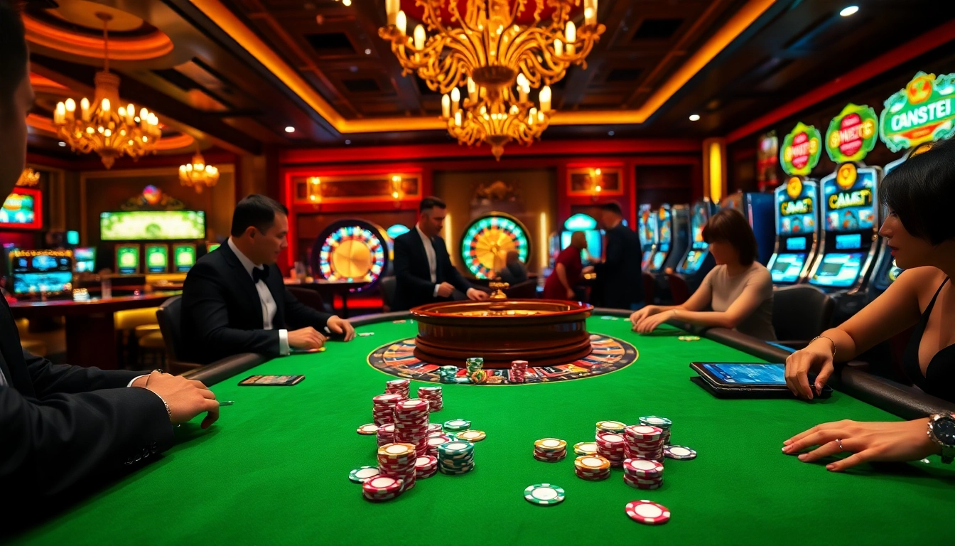 Experience the thrill of S8 gaming with vibrant casino tables and exciting poker action.