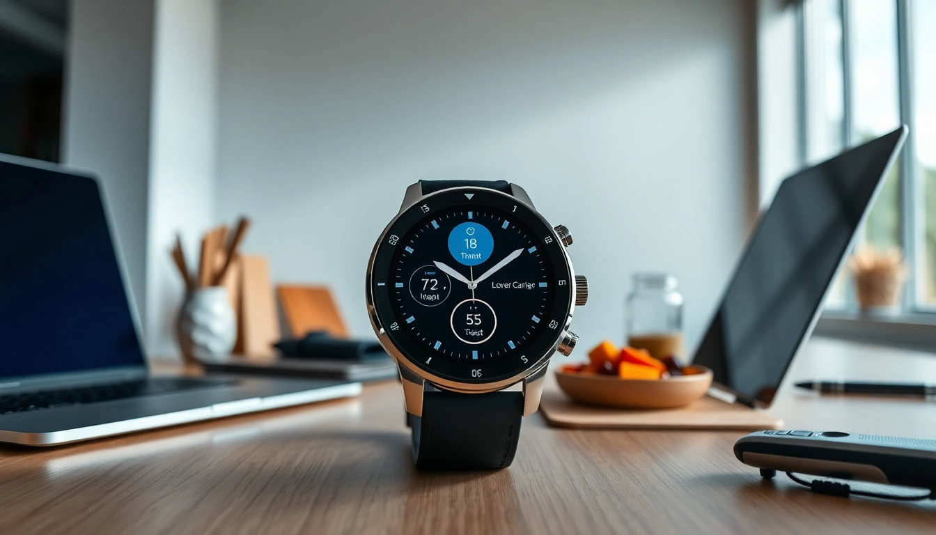 LC88 smart watch close-up display, showcasing features with modern design.