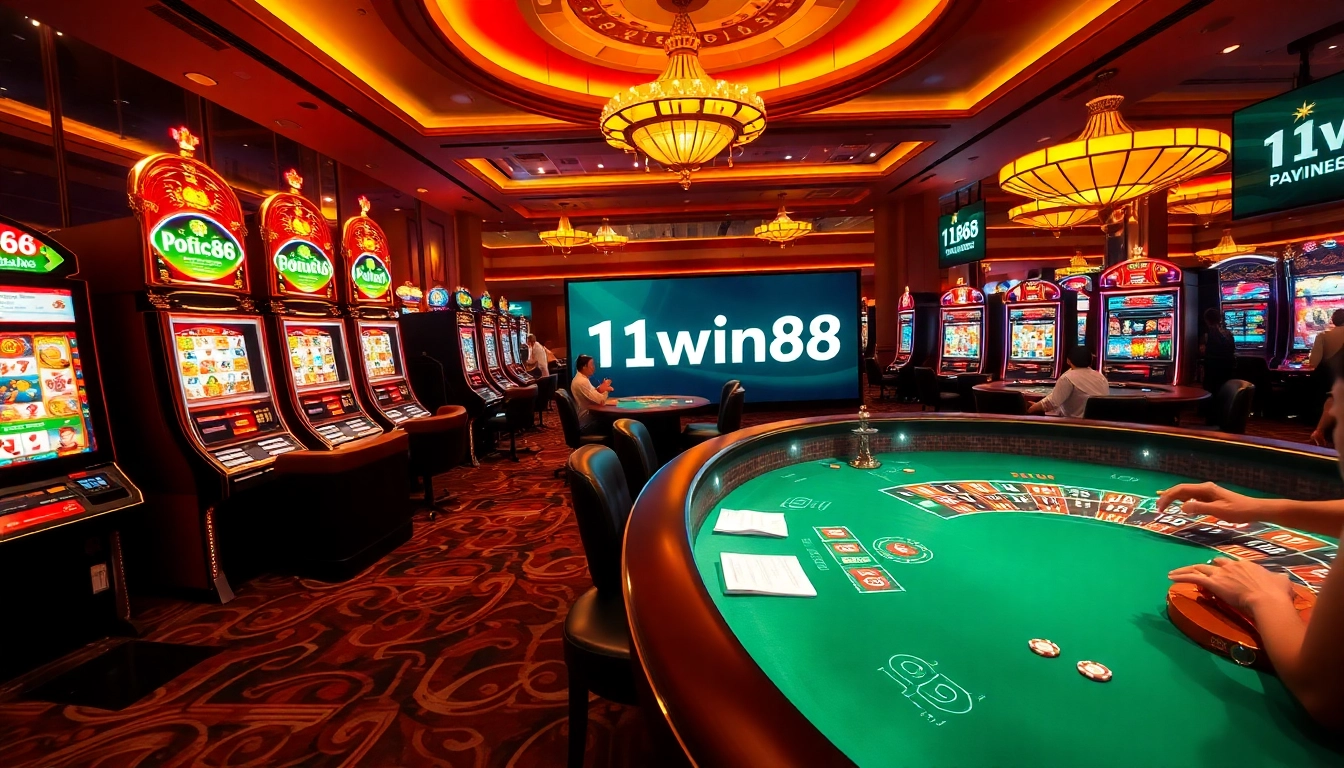 Experience the excitement of 11win68 with vibrant casino tables and engaging gameplay.