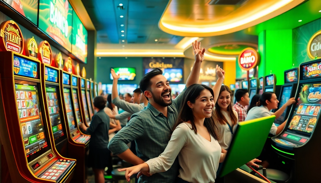 Kode4d link showcasing vibrant online gaming experience with diverse players celebrating wins