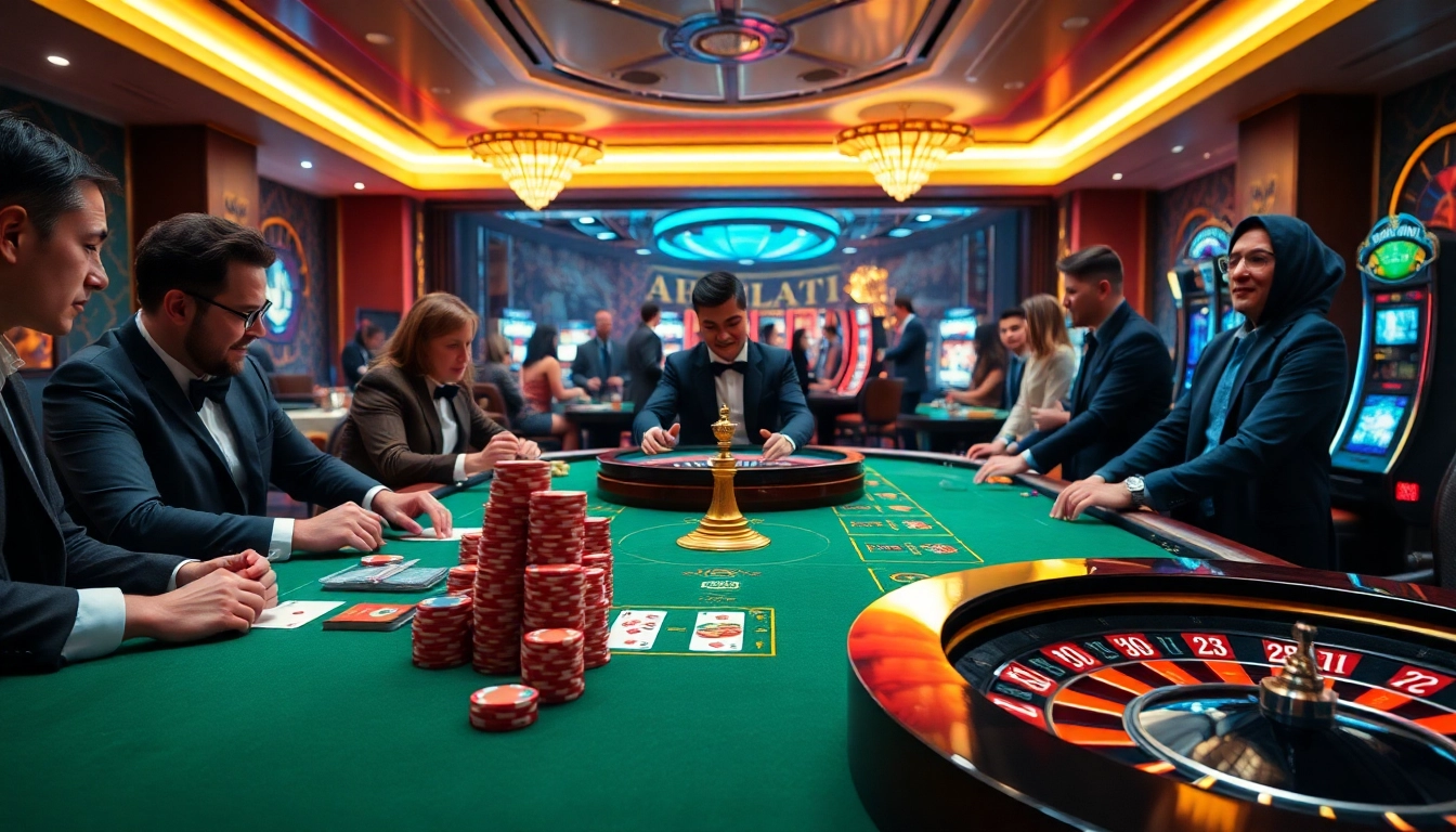 Experience the thrill of bem88 with high-stakes poker and vibrant casino visuals.