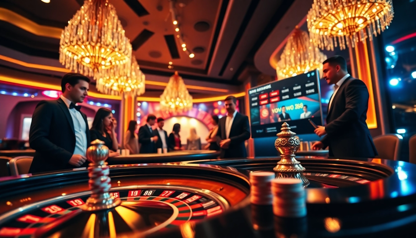 Exciting casino experience with link vào ww88 on a vibrant gambling interface showcasing roulette and poker.