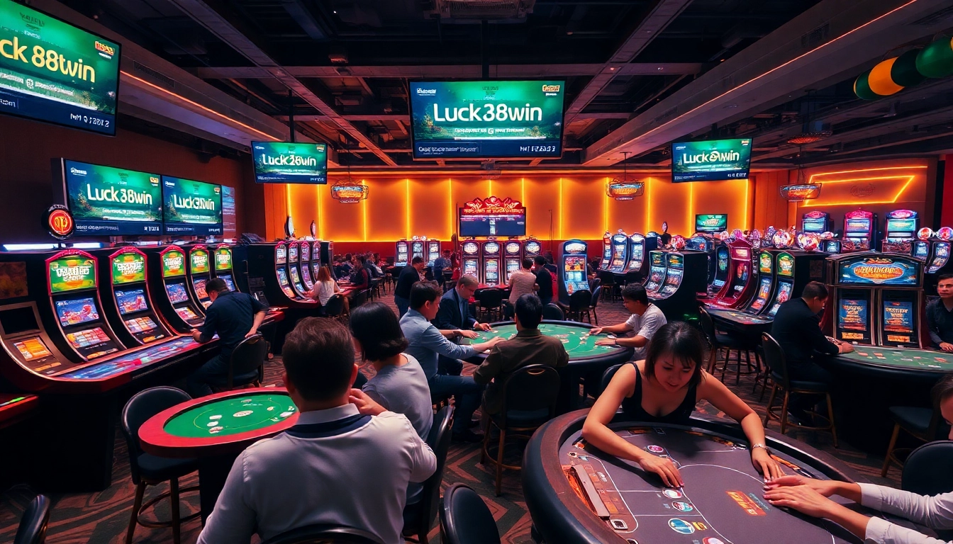 Exciting online casino experience with players enjoying games at luck8win.live.
