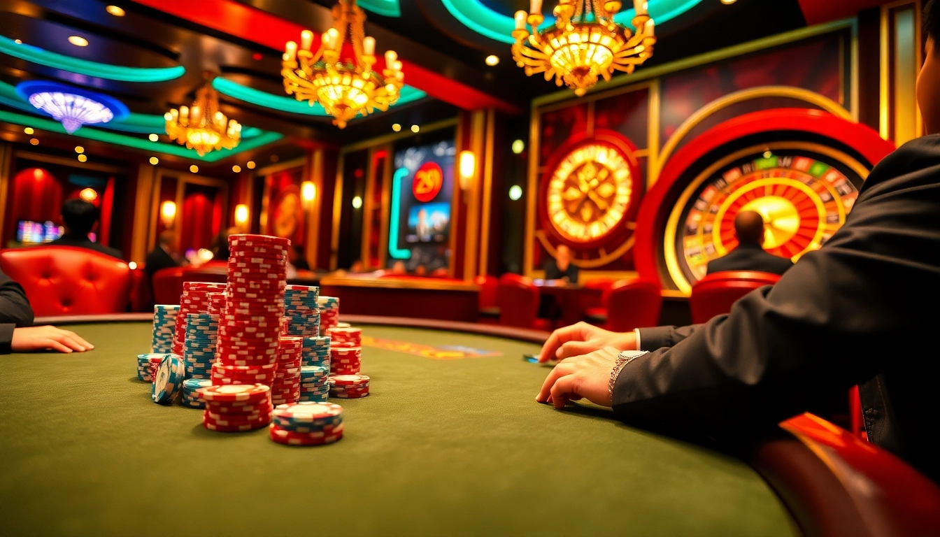 Exciting high-stakes poker game featuring PG99-inspired strategies and vibrant casino elements.