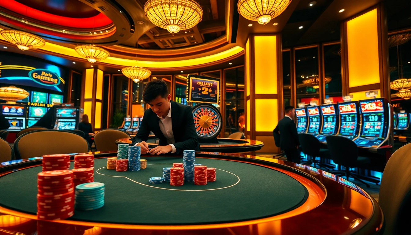 Win big at the exciting gambling hub link 8kbet with stylish gaming tables and vibrant slots.