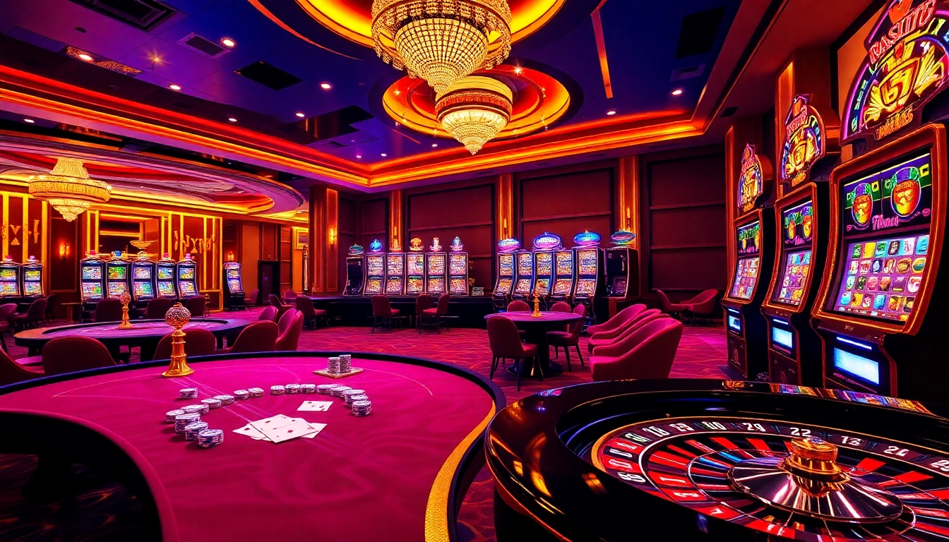 GG88 players enjoy vibrant casino action with roulette, poker chips, and dynamic slot machines.