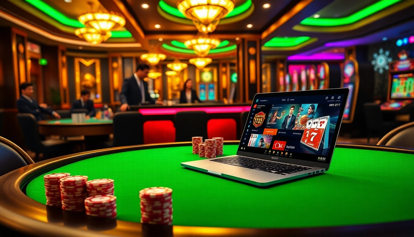 Experience thrilling online gambling action at fb88 with vibrant poker tables and engaging gameplay.