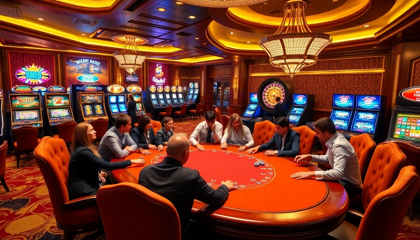 Experience the thrill of new88 with exciting casino tables and vibrant slot machines.