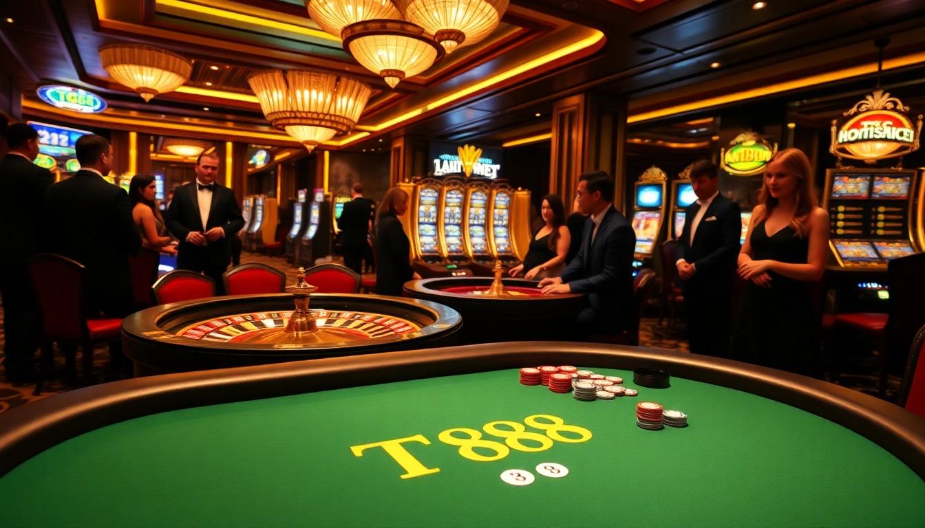 Experience the thrill of TG88 gaming with vibrant poker action and luxurious casino ambiance.