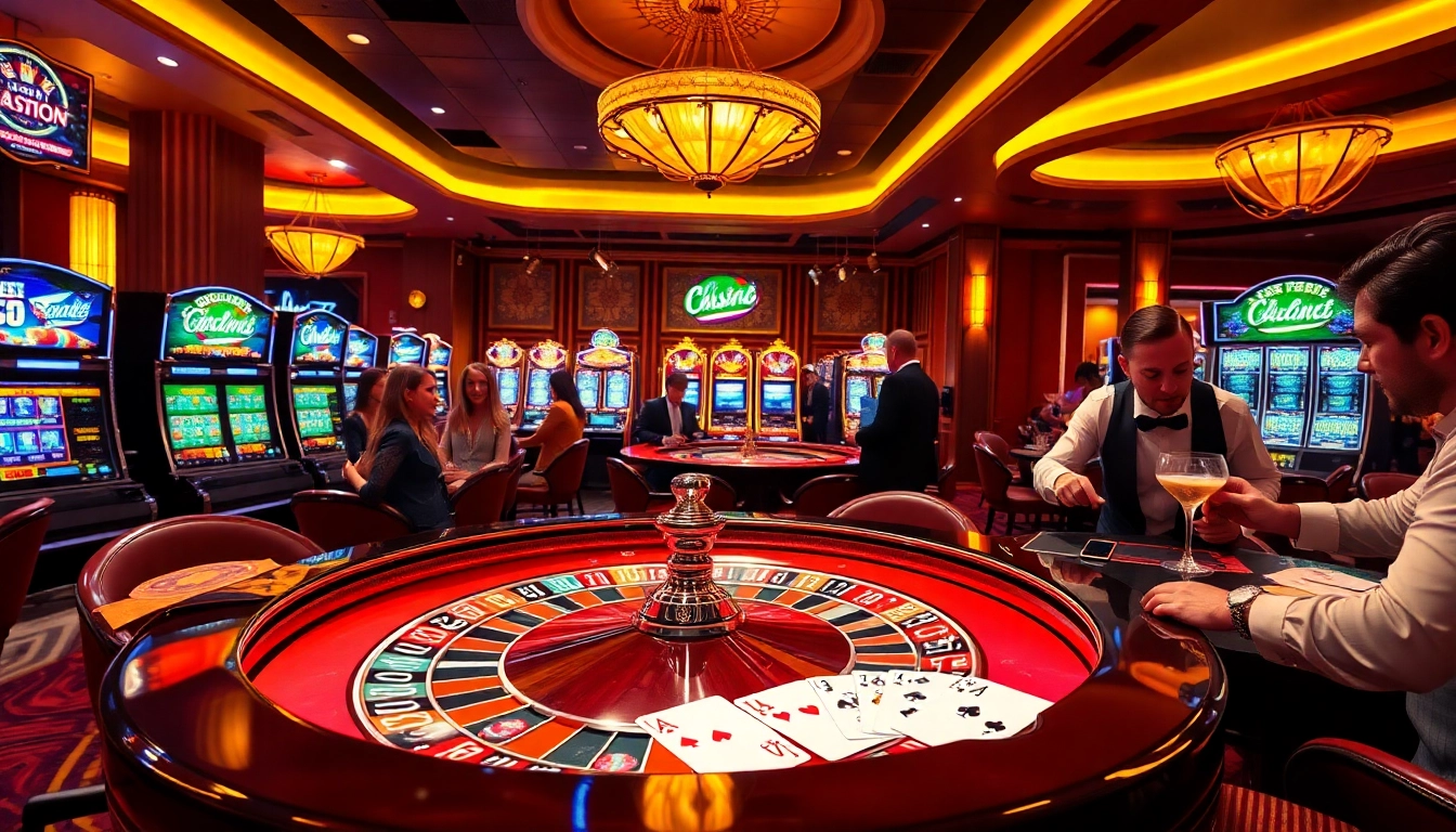 Exciting roulette table filled with colorful chips, showcasing the thrill of okfun casino gambling.