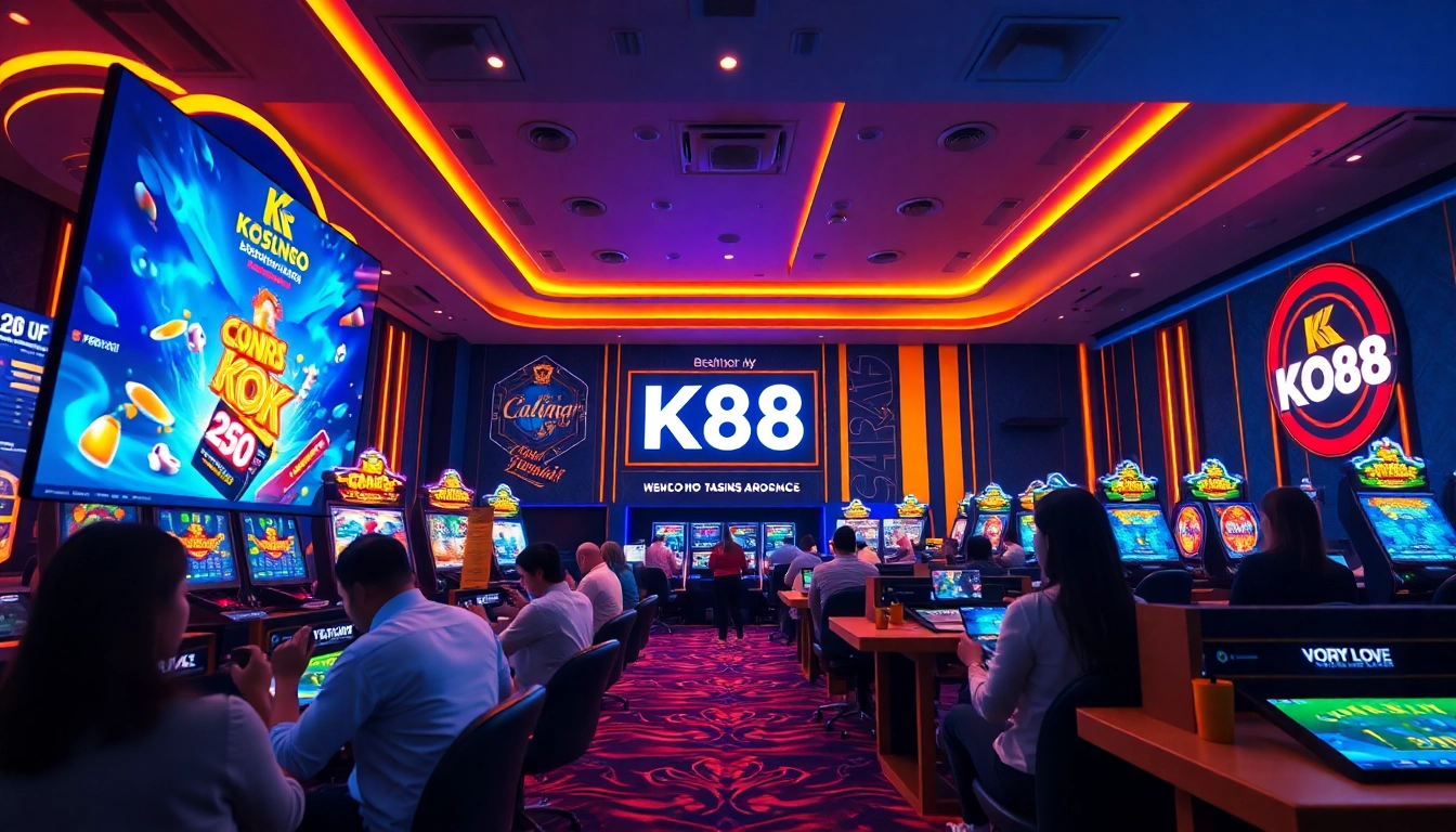 K88 online casino environment showcasing vibrant gameplay and promotions.
