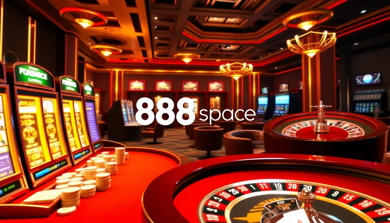 Experience exhilarating games at 888vi.space with vibrant slot machines and poker tables.