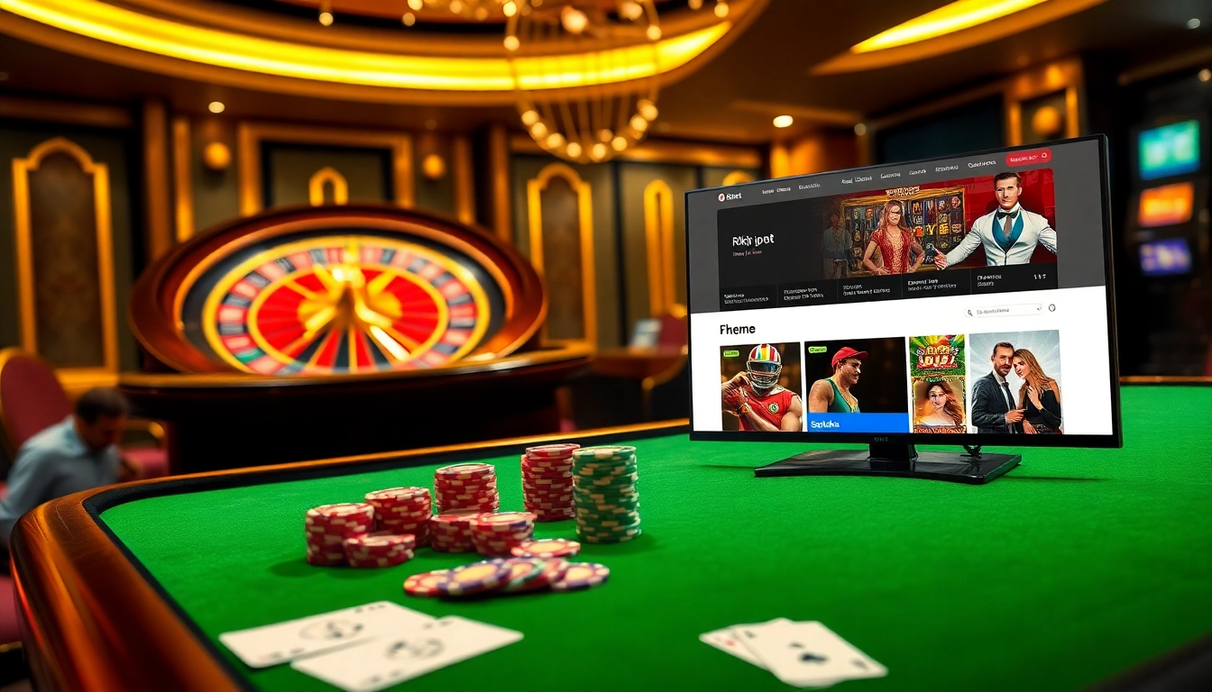 Engage in thrilling gameplay at rikvip.gb.net with vibrant casino visuals and poker excitement.