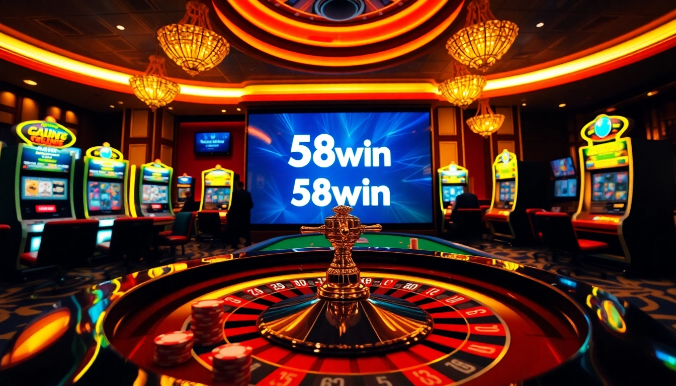 Experience the thrill of gambling with 58win đăng nhập at a luxurious casino setting.