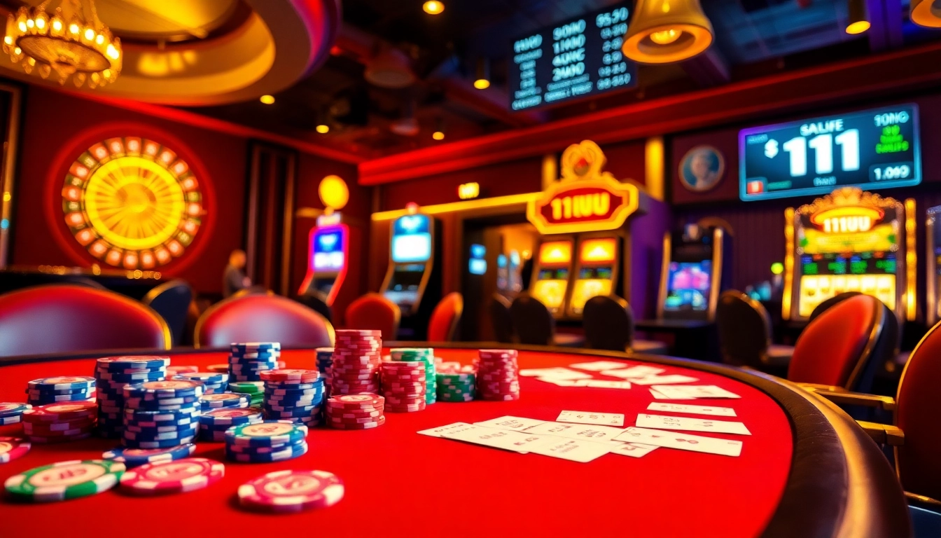 Win big at 11UU with vibrant casino games and high-stakes poker tables.