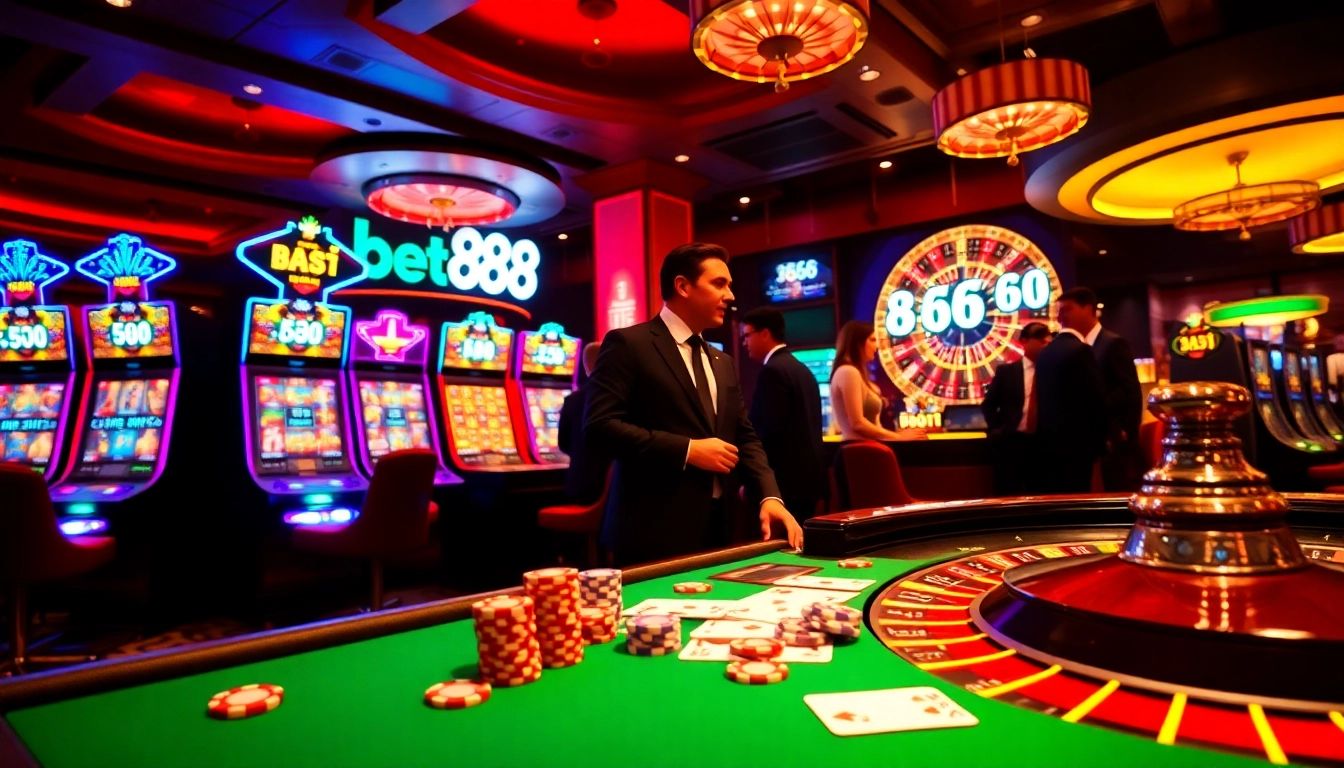 Experience thrilling gaming at Bet88 with vibrant slots and engaging table games.