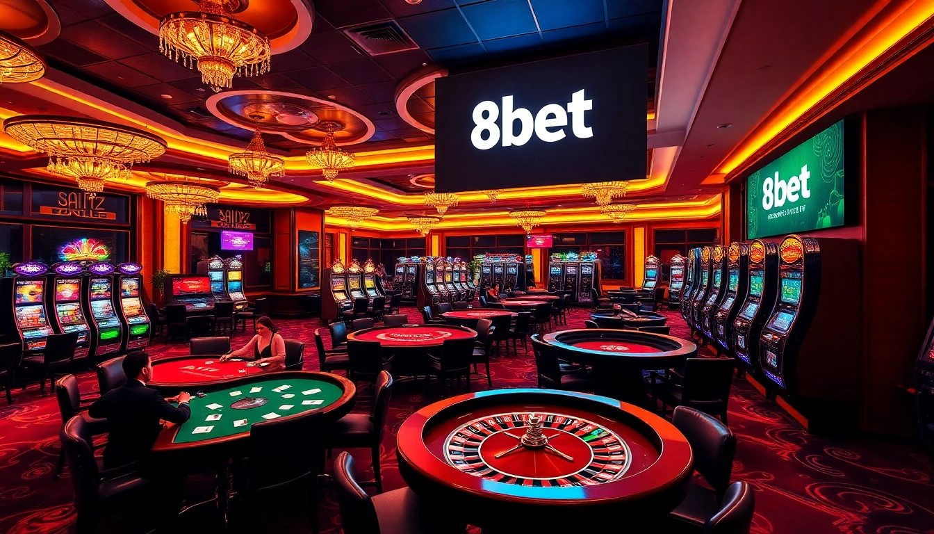 Experience the thrill of casino gaming at link 8kbet with vibrant tables and exciting slot machines.