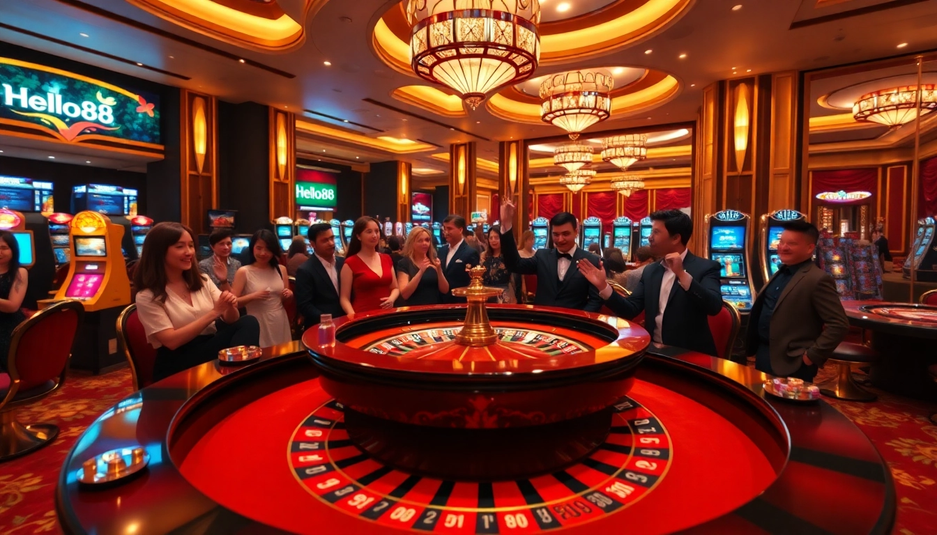 Experience the thrill of betting at an upscale casino with hello88 roulette and poker.