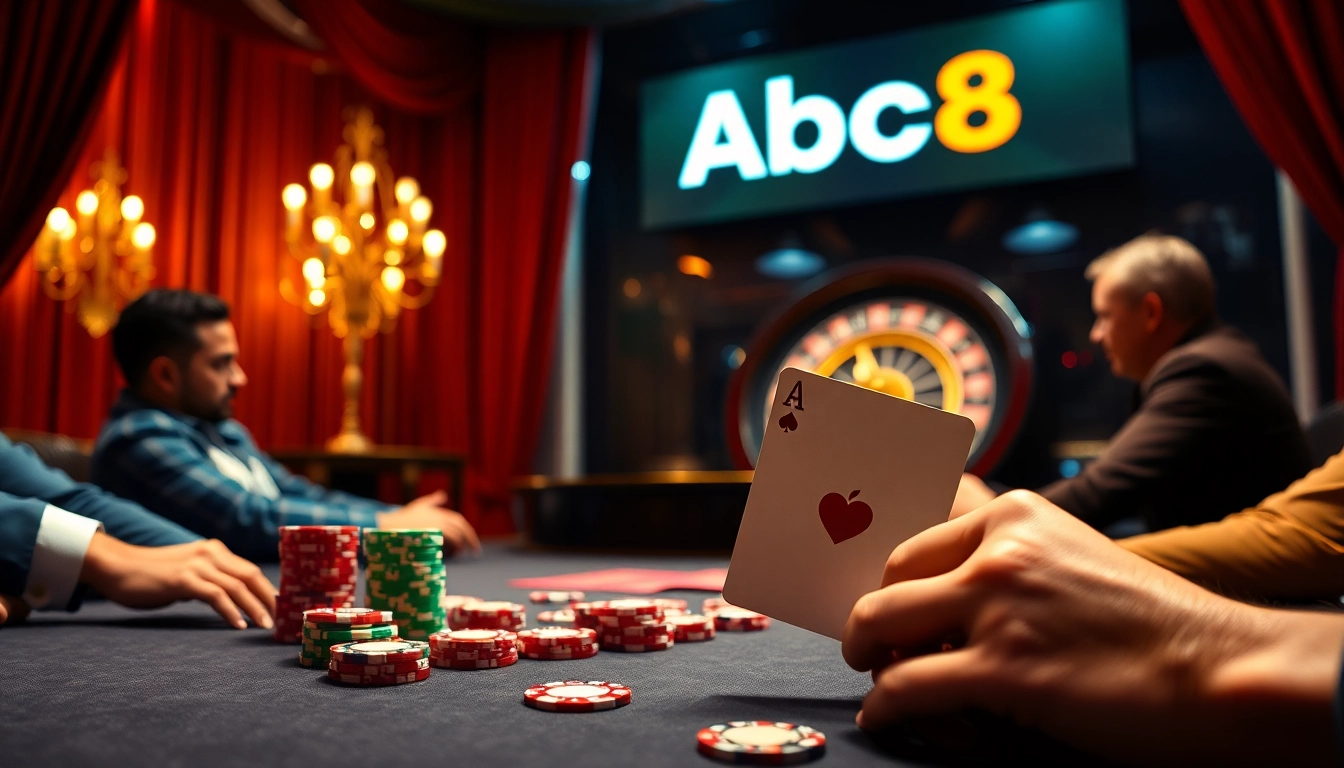 Experience thrilling casino action with ABC8 featuring high-stakes poker and roulette excitement.