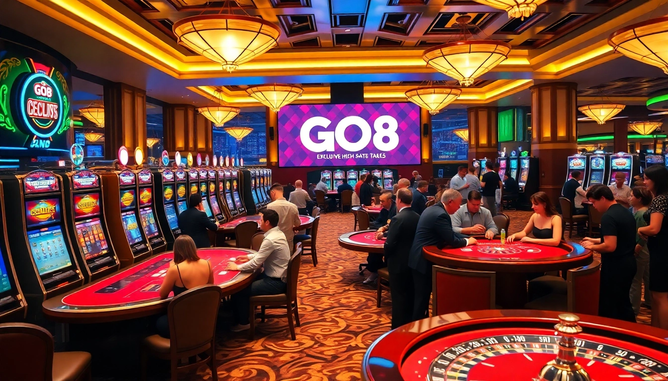 Experience the GO8 vibe at a vibrant casino, where excitement meets luxury in gaming.