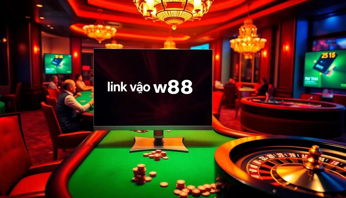 Engaging poker scene with the link vào ww88 featured, embodying luxury and excitement in online gambling.