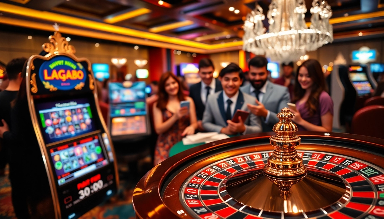 Nagad88 online platform showcases vibrant casino games with players engaged in exciting betting.