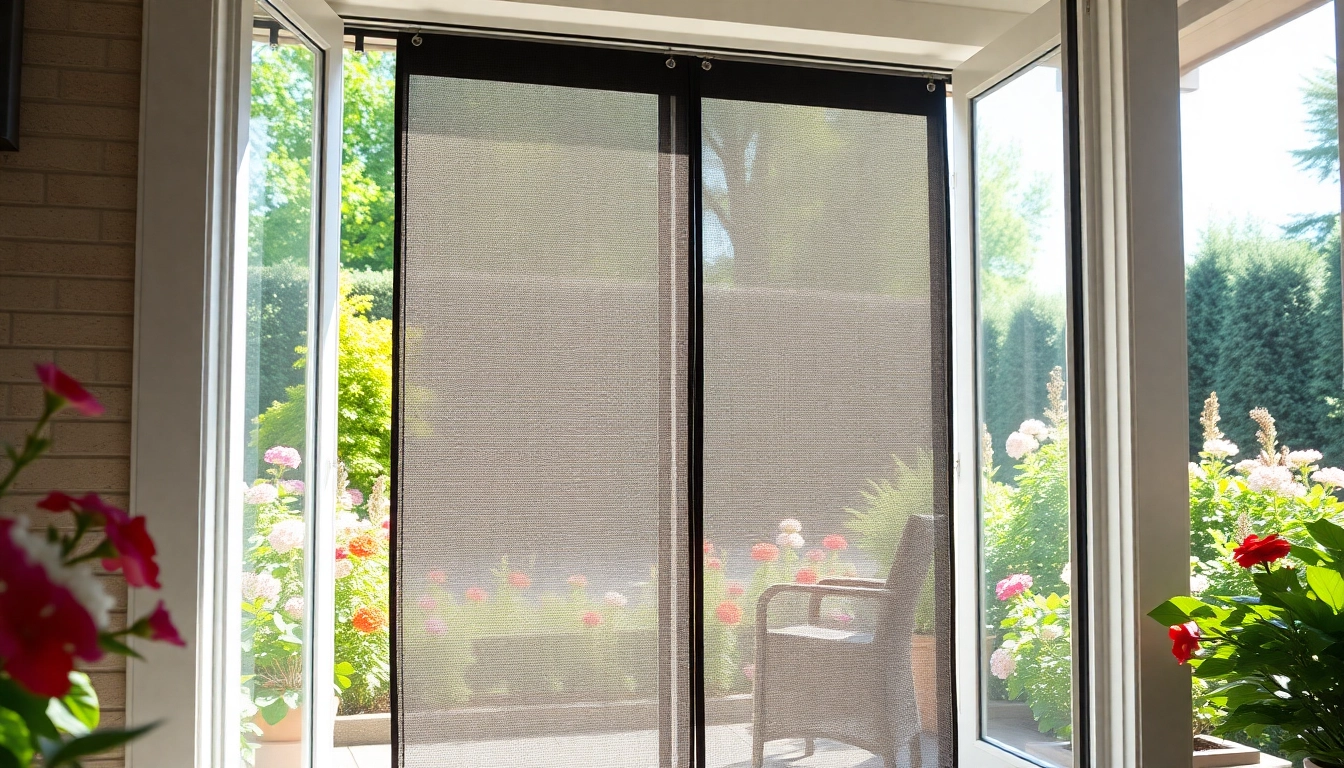Discover a fly screen for patio doors enhancing an inviting outdoor space.
